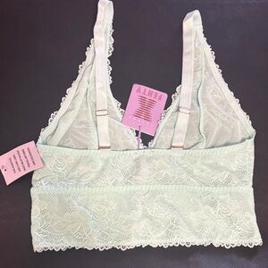 NWT Savage Fenty Beauty Lace Bralette - Light Green / Mint